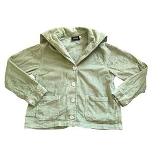 Big Bud Press Corduroy Sailor Jacket Sage Green Small Retro 70s Style Indie
